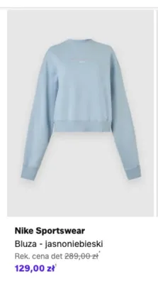 Bluza Nike Sportswear jasnoniebieski promocja w Lounge by Zalando