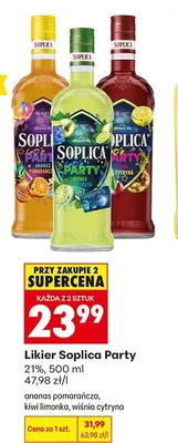 Likier Soplica Party ananas pomarańcza promocja w Biedronka