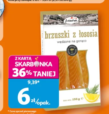 Brzuszki łososia wędzone na gorąco ArcticFish promocja w Auchan