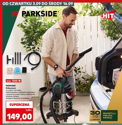 Odkurzacz na mokro i na sucho Parkside promocja w Kaufland