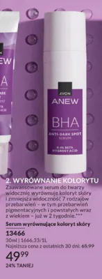 Serum wyrównujące koloryt skóry Avon Anew BHA promocja w AVON