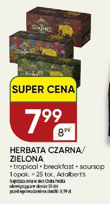 Herbata Adalbert's tropical promocja w Chata Polska