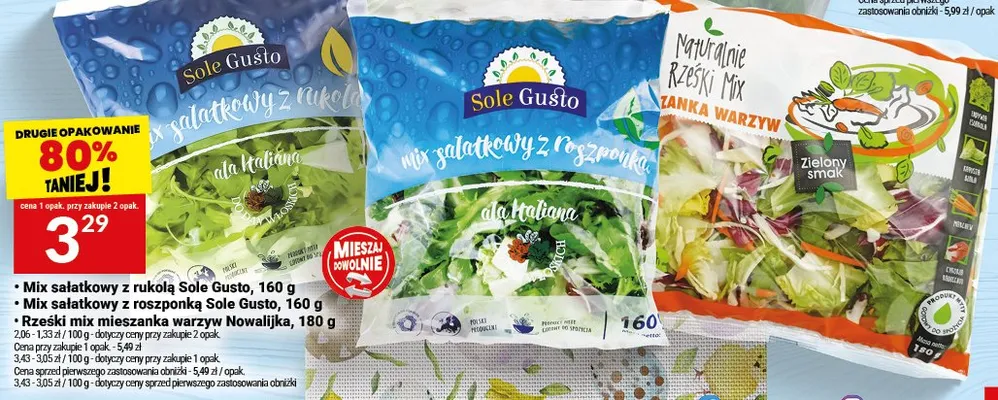 Mix sałatkowy z rukolą promocja w Twój Market