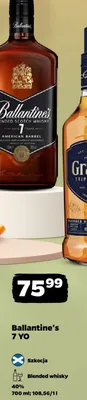 Whisky Ballantine's 7 YO 40% promocja w Netto