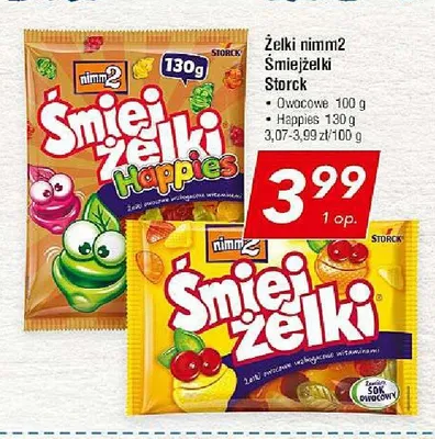 Żelki nimm2 Śmiejżelki Storck Owocowe promocja w LEWIATAN