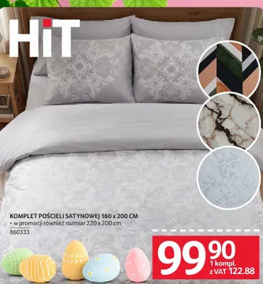 Komplet pościeli bawełna 140 x 200 cm + 70 x 80 cm promocja w Selgros