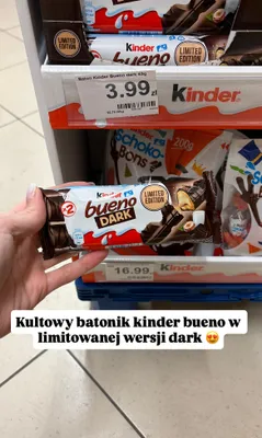 Baton Kinder Bueno dark promocja w Dino