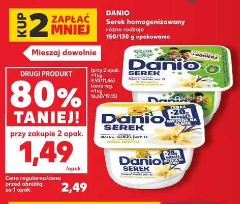 Serek homogenizowany Danio promocja w Kaufland