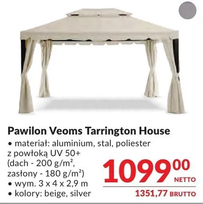 Pawilon Veoms Tarrington House 3x4x2,9m promocja w Makro