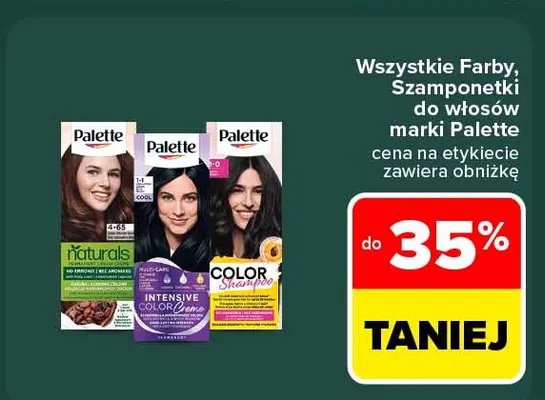 Szamponetka do włosów Palette Color Shampoo promocja w Carrefour Market