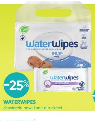 Chusteczki nawilżane dla dzieci WaterWipes promocja w Super-Pharm