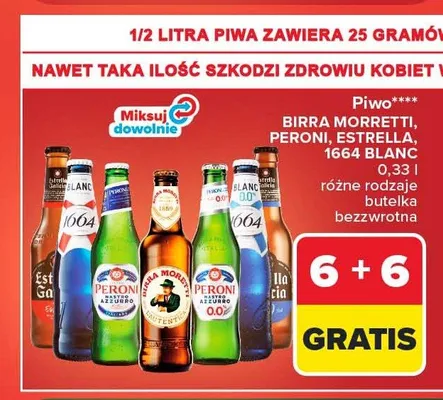 Piwo Peroni Nastro Azzurro promocja w Carrefour