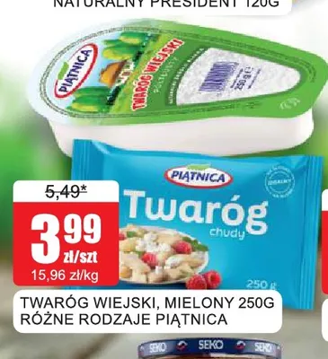 Twaróg wiejski Piątnica promocja w Bingo