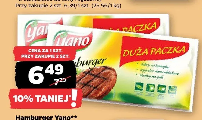 Hamburger Yano promocja w Netto