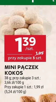 Mini pączek kokos promocja w Stokrotka