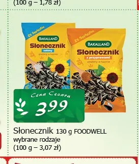 Słonecznik z przyprawami Bakalland promocja w CEZAR Delikatesy