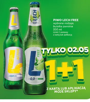 Piwo Lech Free Lime Mint butelka zwrotna promocja w ABC