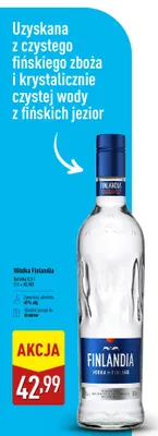 Wódka Finlandia promocja w Aldi