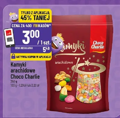 Kamyki arachidowe Choco Charlie promocja w POLOmarket