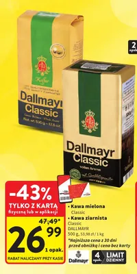 Kawa mielona Dallmayr Classic promocja w Intermarche