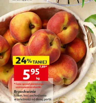 Brzoskwinie luzem promocja w Auchan