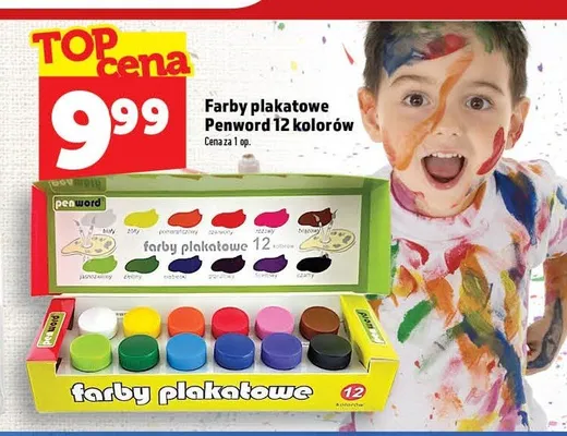 Farby plakatowe Penword 12 kolorów promocja w TOPAZ