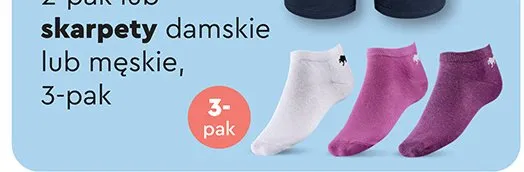 Skarpety damskie lub męskie promocja w Biedronka