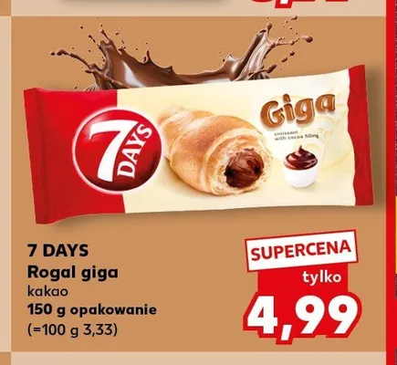Rogal giga kakao 7 DAYS promocja w Kaufland