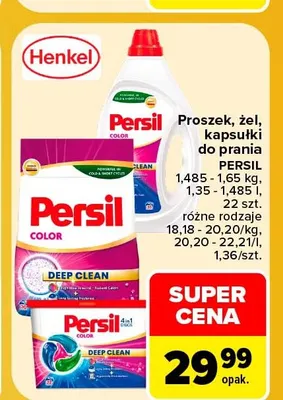 Kapsułki do prania Persil promocja w Carrefour Market