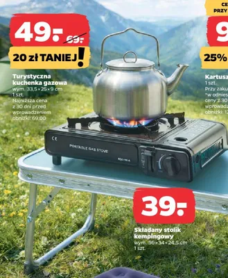 Składany stolik kempingowy promocja w Netto