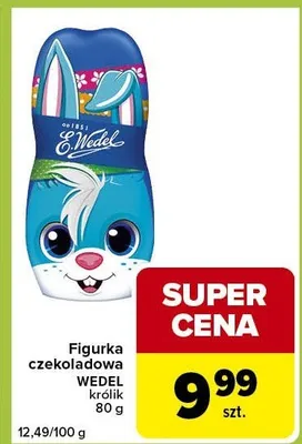 Figurka czekoladowa królik Wedel promocja w Carrefour Express