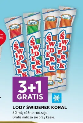 Lody Świderek Koral promocja w Stokrotka