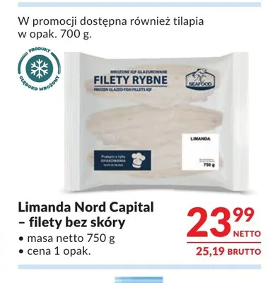 Limanda Nord Capital filety bez skóry promocja w Makro