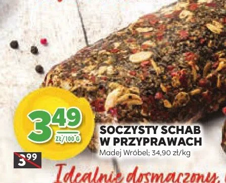 Soczysty schab w przyprawach Madej Wróbel promocja w Stokrotka
