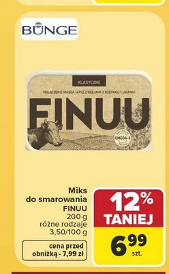 Miks do smarowania Finuu klasyczne promocja w Carrefour