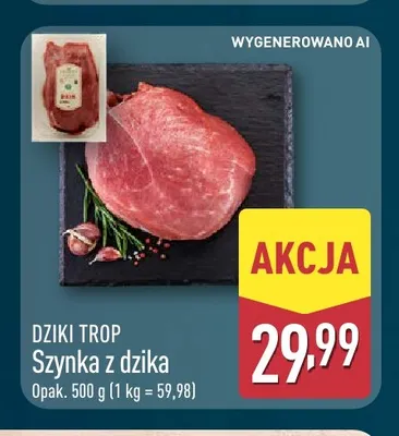 Szynka z dzika Dziki Trop promocja w Aldi