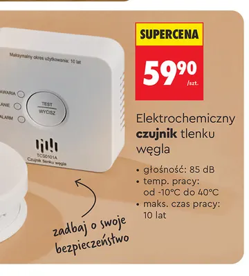 Elektrochemiczny czujnik tlenku węgla promocja w Biedronka