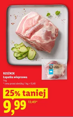 Łopatka wieprzowa Rzeźnik promocja w Lidl