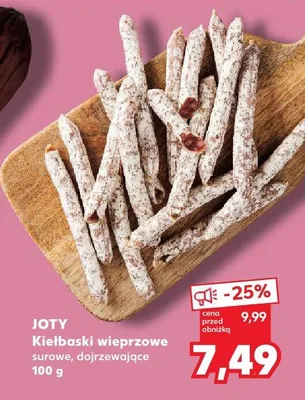 Kiełbaski wieprzowe surowe, dojrzewające promocja w Kaufland