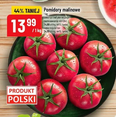 Pomidory malinowe promocja w POLOmarket