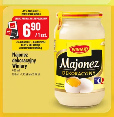 Majonez dekoracyjny Winiary promocja w POLOmarket