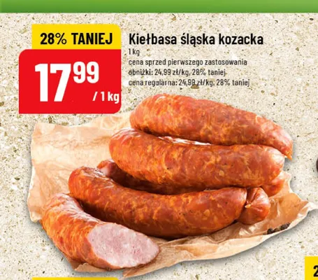 Kiełbasa śląska kozacka promocja w POLOmarket
