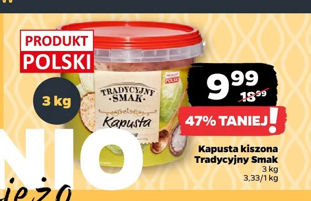 Kapusta kiszona Tradycyjny Smak promocja w Netto