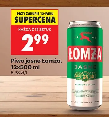 Piwo jasne promocja w Biedronka