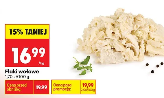 Flaki wołowe promocja w Biedronka