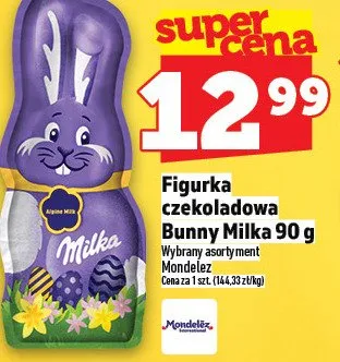 Figurka czekoladowa Bunny Milka promocja w TOPAZ