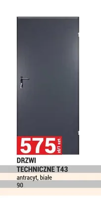 Drzwi techniczne T43 promocja w Merkury Market
