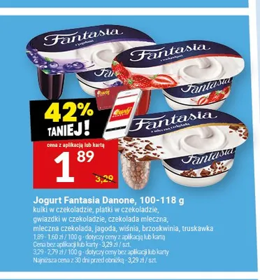 Jogurt Danone Fantasia płatki w czekoladzie promocja w Twój Market