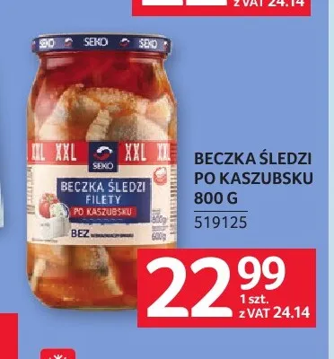 Beczka śledzi po kaszubsku Seko promocja w Selgros