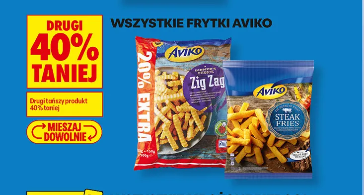 Frytki Zig Zag Aviko promocja w Biedronka